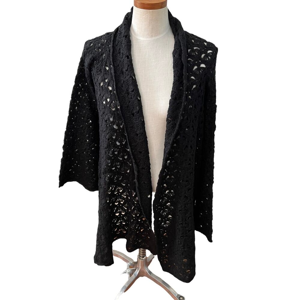 Alexia Admor Bohemian Festival Crochet Sweater Shawl